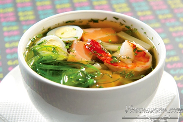 Мисо суп из морепродуктов